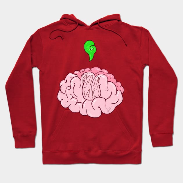 Brain fart Hoodie by Lhollowaydesign